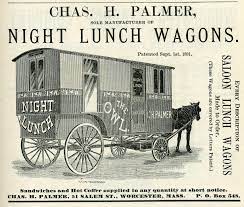 An advertisement for the Palmer Lunch Wagon