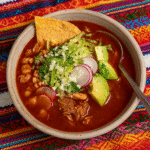 Pozole Rojo (Mexican Pork & Hominy Stew)